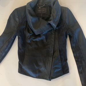 BCBG leather and suede jacket
